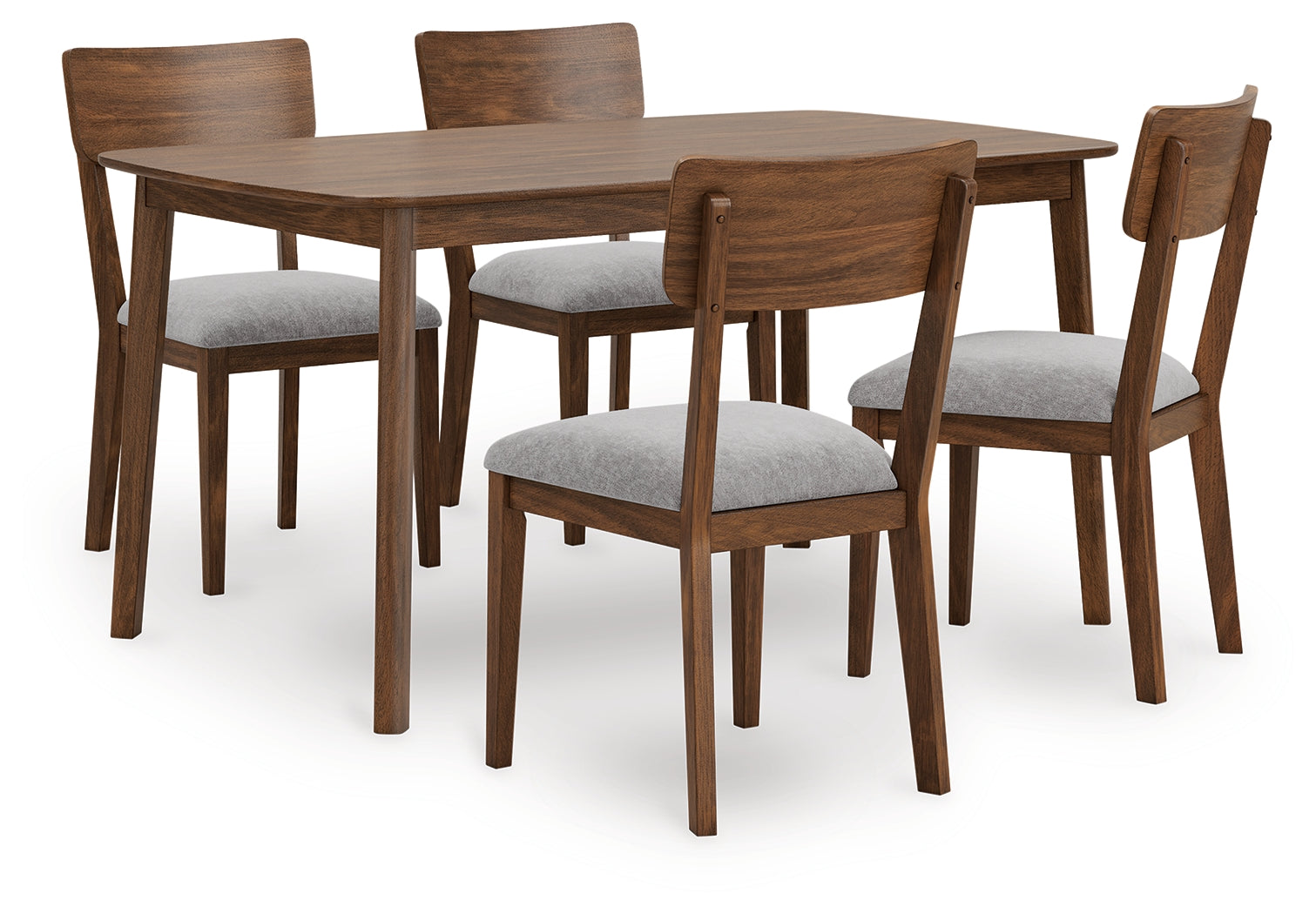 Leasing Furniture - Ashley Furniture - Tameride Dining Table and 4 Chairs (Set of 5) - Dining Room Table Set (5/CN) / Brown - PCD609-225