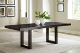 Leasing Furniture - Ashley Furniture - Neymorton Dining Room - RECT Dining Room Counter Table / Dark Grayish Brown - D618-13