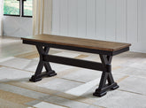 Leasing Furniture - Ashley Furniture - Wildenauer Dining Room - Dining Room Buffet / Brown/Black / 59"W x 18"D x 37"H - D634-80