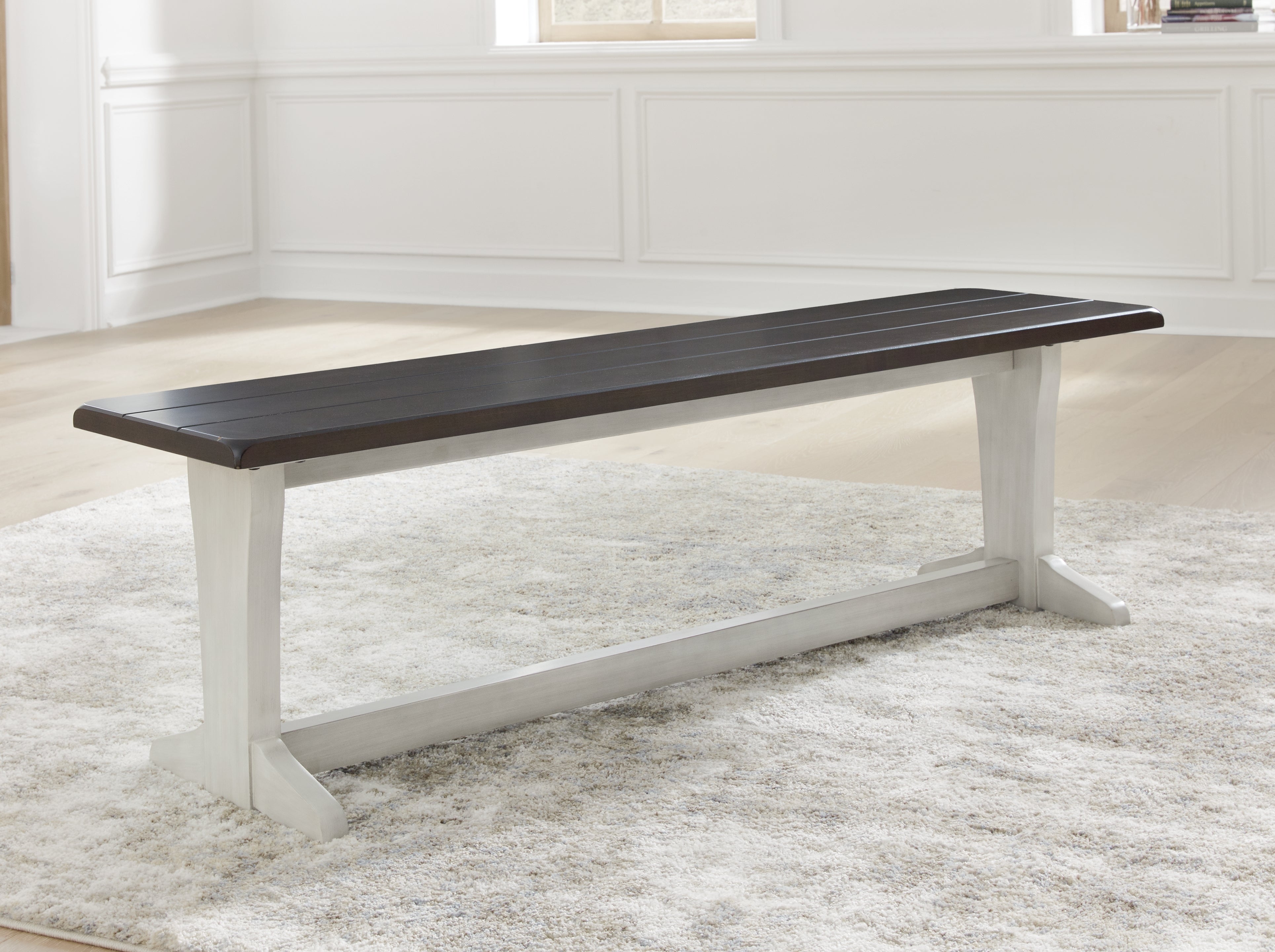 Leasing Furniture - Ashley Furniture - Darborn Dining Room - Dining Table / Gray/Brown / 40"W x 78"D x 30"H - D796D3