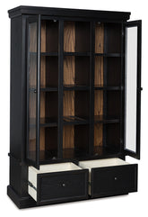 Leasing Furniture - Ashley Furniture - Greddinton Curio - Curio / Black/Brown - PCD824-186