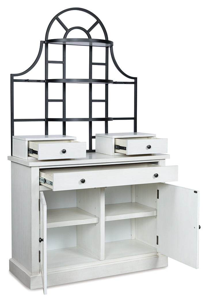 Leasing Furniture - Ashley Furniture - Greddinton Baker's Rack - Baker's Rack / White - PCD824D1