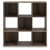 Leasing Furniture - Ashley Furniture - Shallifer Nine Cube Organizer - Nine Cube Organizer / Brown - EA1104-3X3