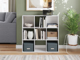 Leasing Furniture - Ashley Furniture - Onita Nine Cube Organizer - Nine Cube Organizer / White - EA9630-3X3