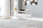 Leasing Furniture - Ashley Furniture - Deznee Office Desk - Home Office Desk / White - H162-14
