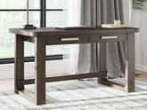 Leasing Furniture - Ashley Furniture - Breckington Office Desk - Home Office Desk / Dark Brown - H556-44