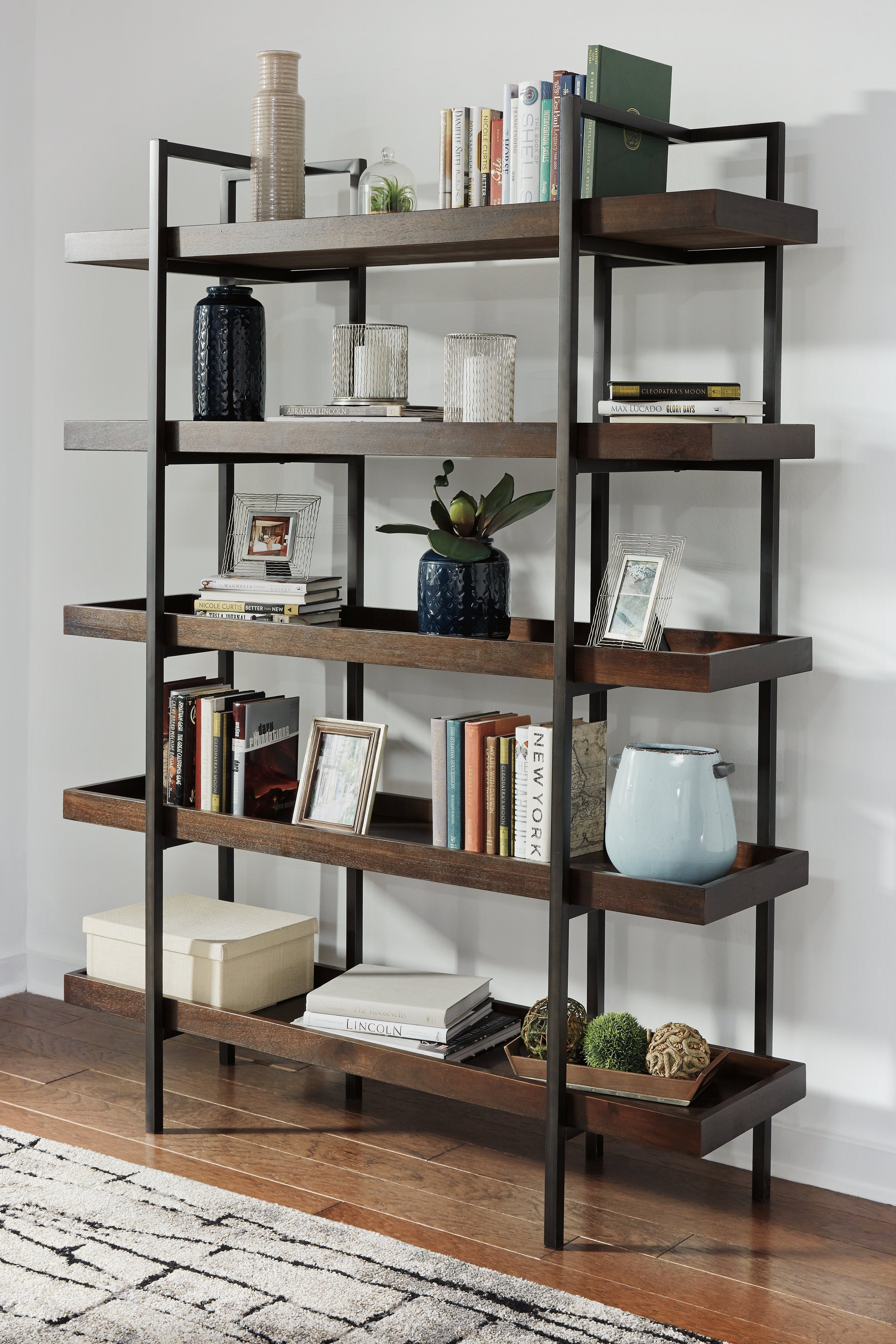 Leasing Furniture - Ashley Furniture - Starmore Bookcase - Bookcase / Brown - H633-70