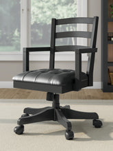 Leasing Furniture - Ashley Furniture - Wildenauer Home Office Desk Chair - Home Office Swivel Desk Chair / Black - H664-01A