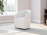 Leasing Furniture - Ashley Furniture - Korestone Desk Chair - Home Office Desk Chair (1/CN) / White - H687-01A
