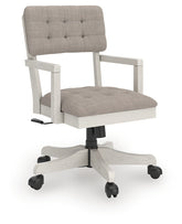 Leasing Furniture - Ashley Furniture - Robbinsdale Home Office Desk Chair - Home Office Desk Chair (1/CN) / Antique White - H742-01A