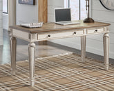 Leasing Furniture - Ashley Furniture - Realyn Office Desk - Home Office Desk / White/Brown - H743-34