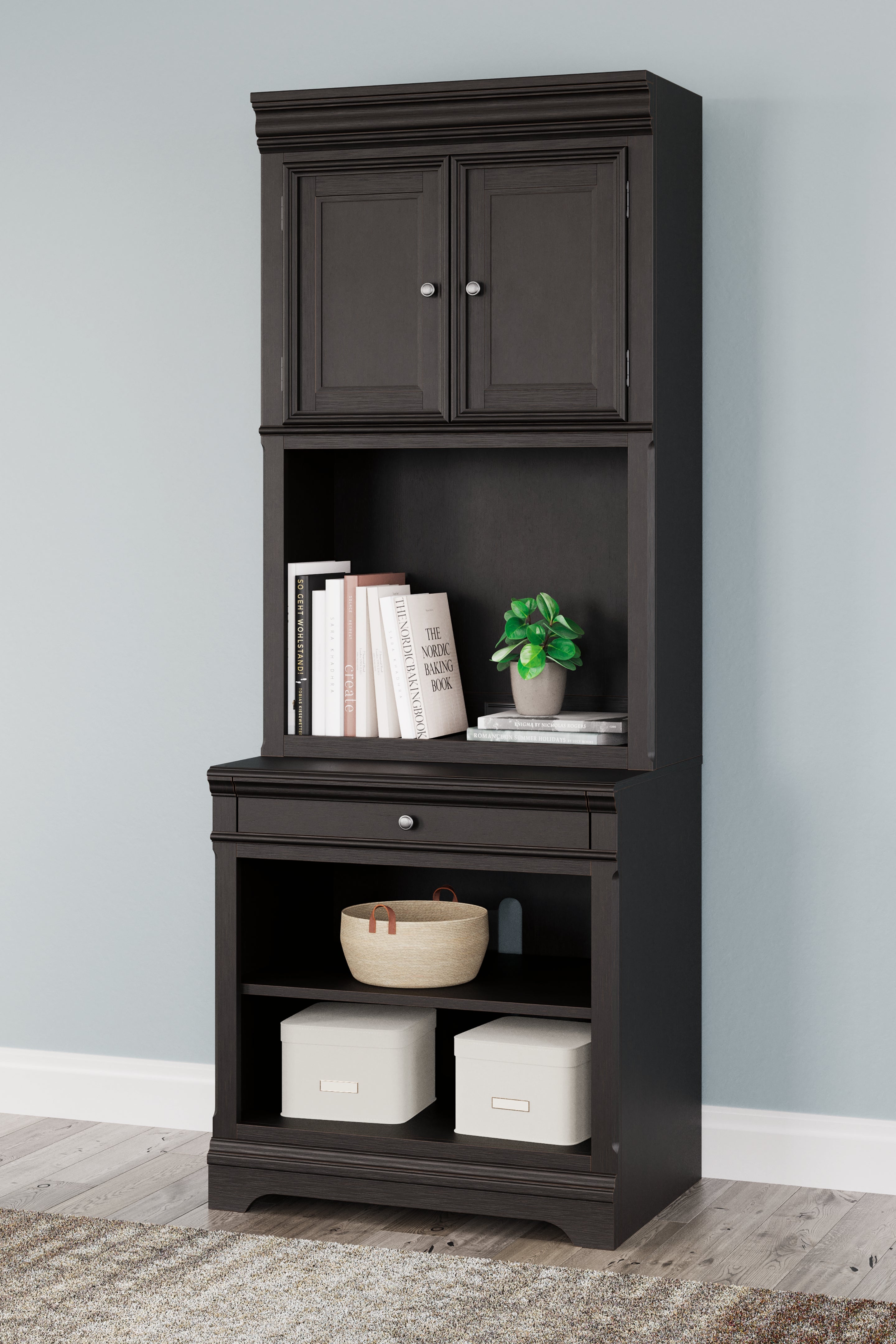 Leasing Furniture - Ashley Furniture - Beckincreek Bookcase - Bookcase / Black - H778H7