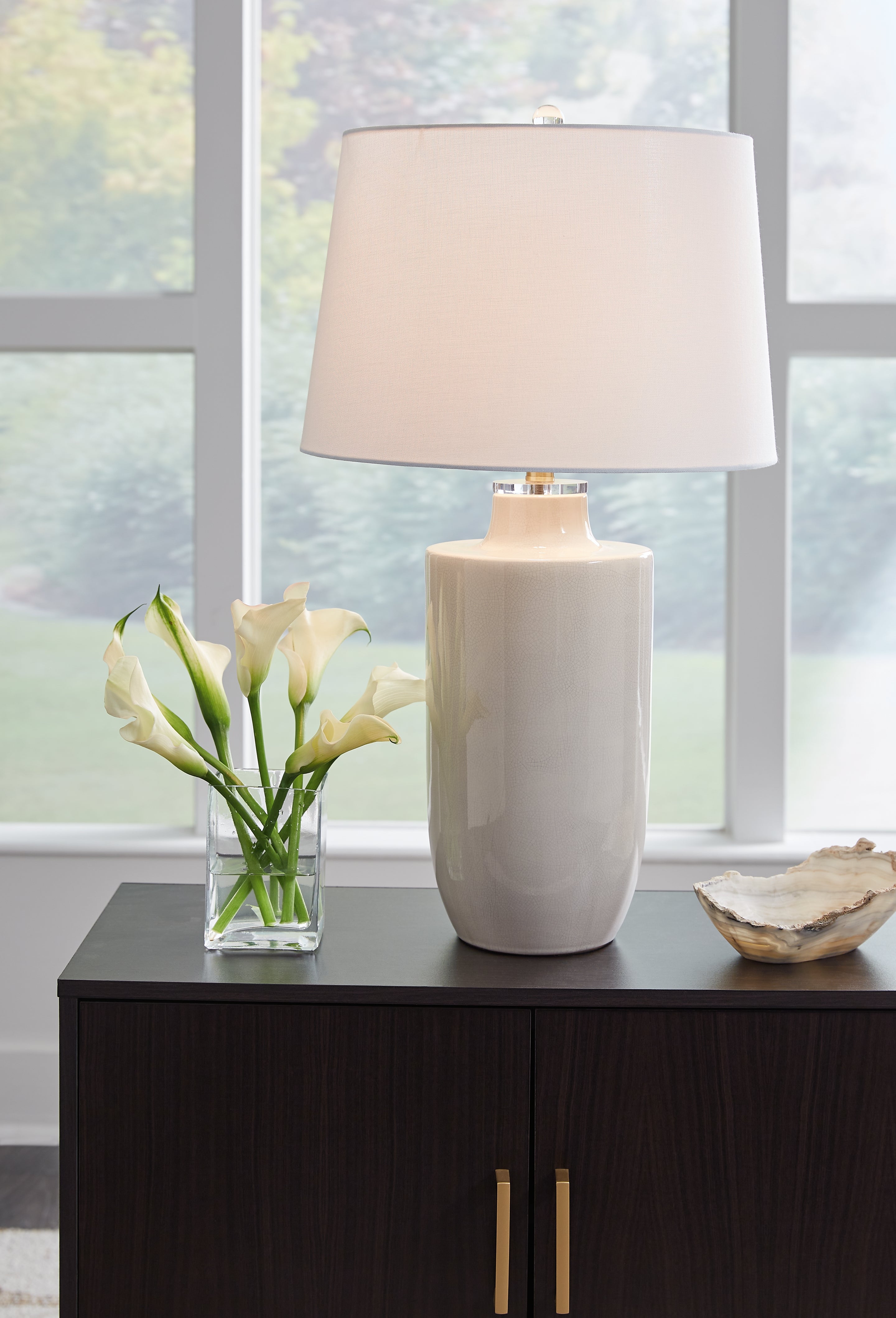 Leasing Furniture - Ashley Furniture - Cylener Lighting - Table Lamp (Set of 2) / Off White - L100794X2