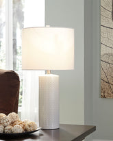 Leasing Furniture - Ashley Furniture - Steuben Lighting - Ceramic Table Lamp (Set of 2) / White - L177904