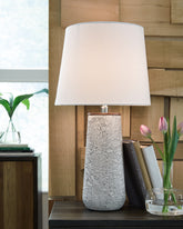 Leasing Furniture - Ashley Furniture - Chaston Lighting - Metal Table Lamp (Set of 2) / Antique White - L204464