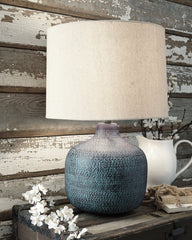 Leasing Furniture - Ashley Furniture - Malthace Lighting - Table Lamp (Set of 2) / Patina - L207304X2
