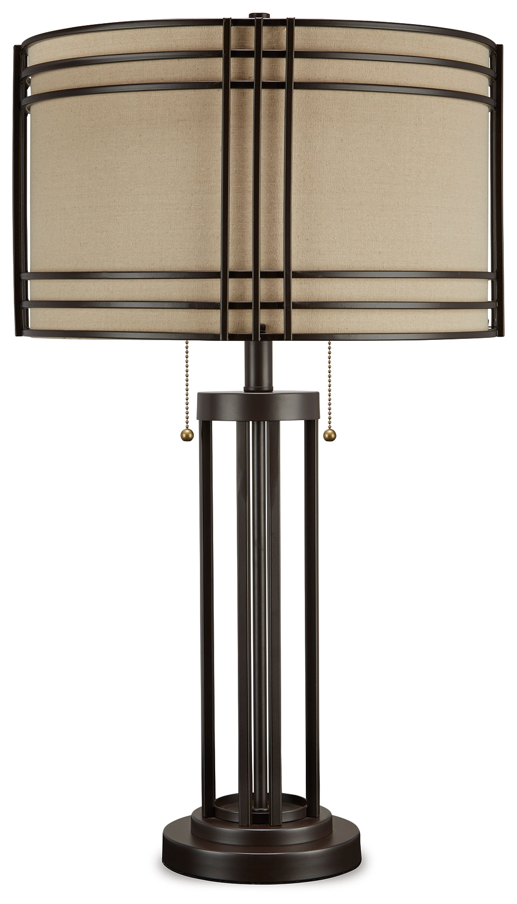 Leasing Furniture - Ashley Furniture - Hanswell Lighting - Table Lamp (Set of 2) / Dark Brown - L208294X2