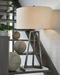 Leasing Furniture - Ashley Furniture - Ryandale Lighting - Table Lamp (Set of 2) / Antique Pewter Finish - L208334X2