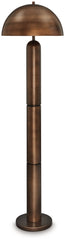 Leasing Furniture - Ashley Furniture - Wendfield Lighting - Metal Floor Lamp (1/CN) / Antique Copper Finish - L208431