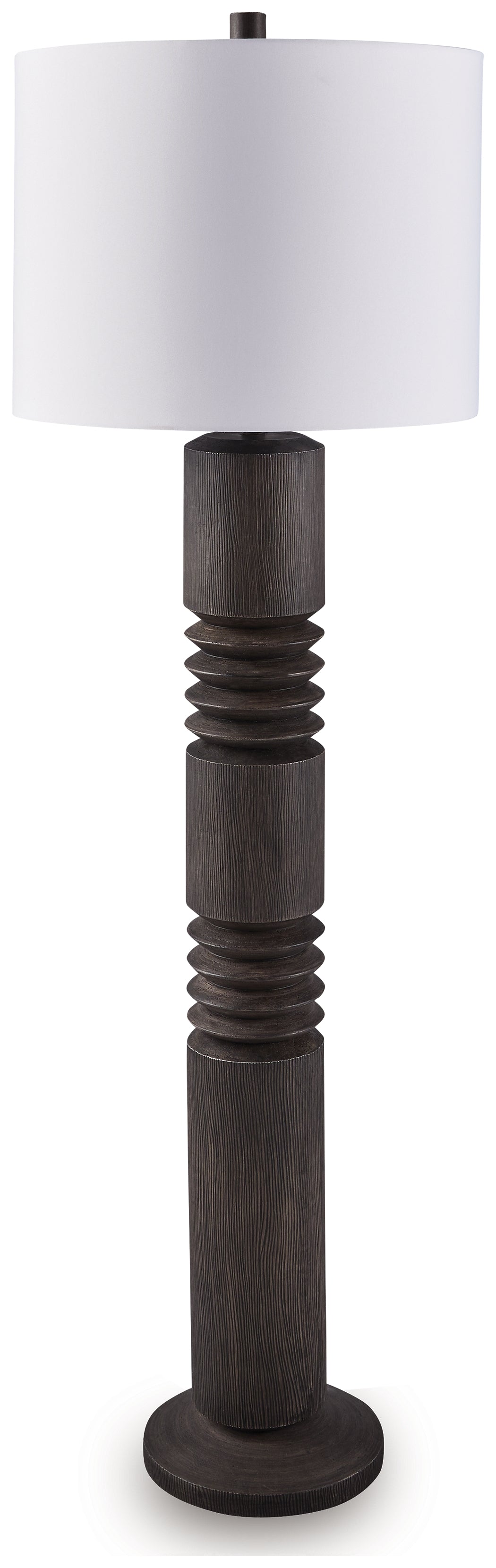 Leasing Furniture - Ashley Furniture - Fainwell Lighting - Poly Floor Lamp (1/CN) / Distressed Black - L235861