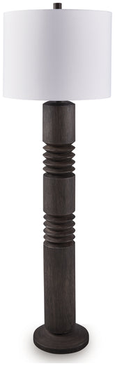 Leasing Furniture - Ashley Furniture - Fainwell Lighting - Poly Floor Lamp (1/CN) / Distressed Black - L235861