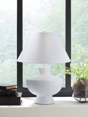 Leasing Furniture - Ashley Furniture - Harelwood Lighting - Poly Table Lamp (1/CN) / White - L235934