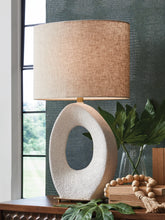 Leasing Furniture - Ashley Furniture - Trentlen Lighting - Paper Table Lamp (1/CN) / Cream/Gold Finish - L235984