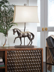 Leasing Furniture - Ashley Furniture - Sandorman Lighting - Poly Table Lamp (1/CN) / Bronze Finish - L317044