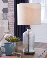 Leasing Furniture - Ashley Furniture - Bandile Lighting - Table Lamp (Set of 2) / Clear/Bronze Finish - L430674X2