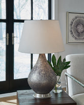Leasing Furniture - Ashley Furniture - Bluacy Lighting - Table Lamp (Set of 2) / Antique Gray - L430834X2