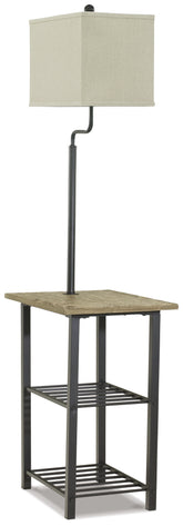 Leasing Furniture - Ashley Furniture - Shianne Lighting - Metal Tray Lamp (1/CN) / Black - L734031