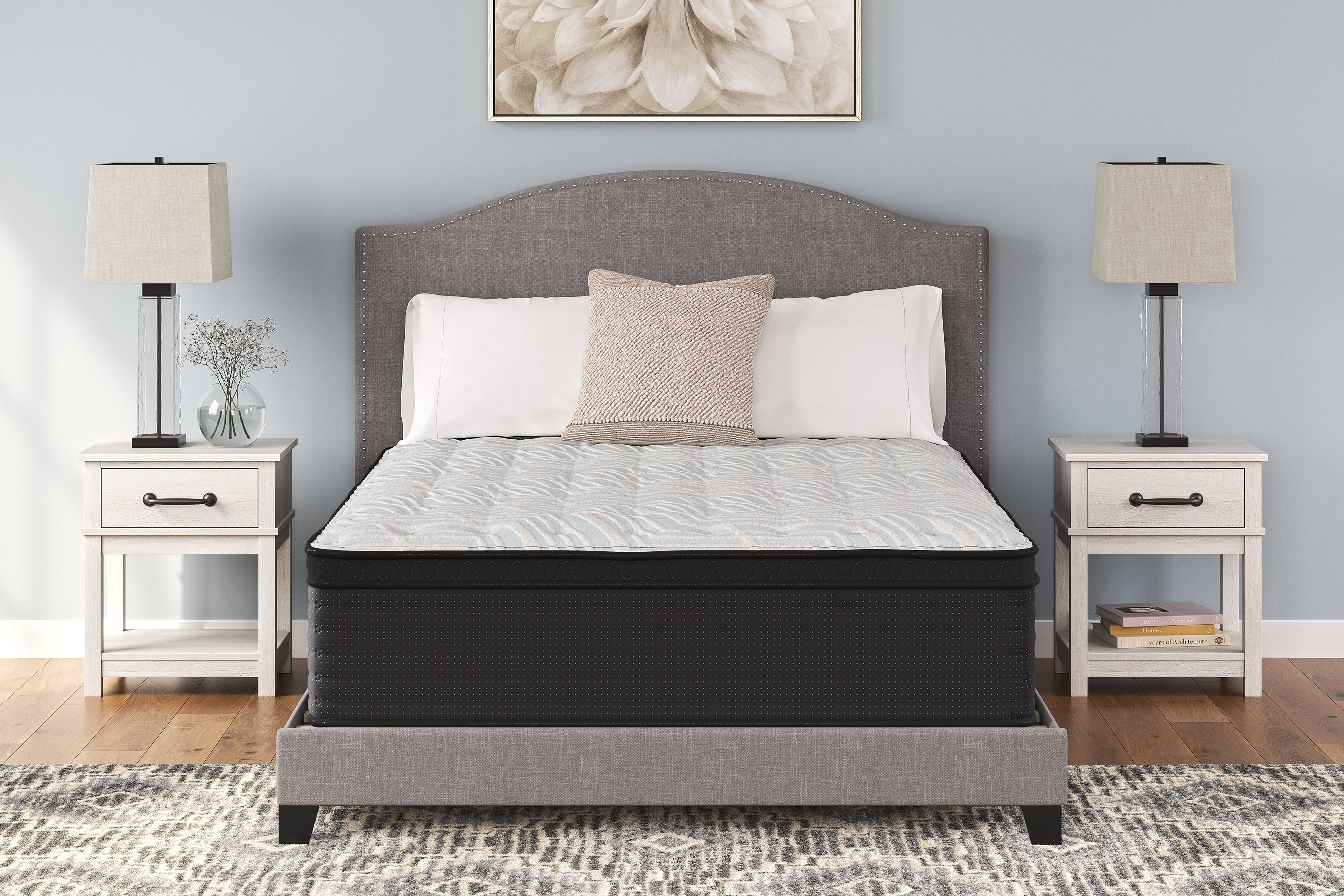 Leasing Furniture - Ashley Furniture - Palisades ET Mattresses - Full / Gray/Blue - M41721