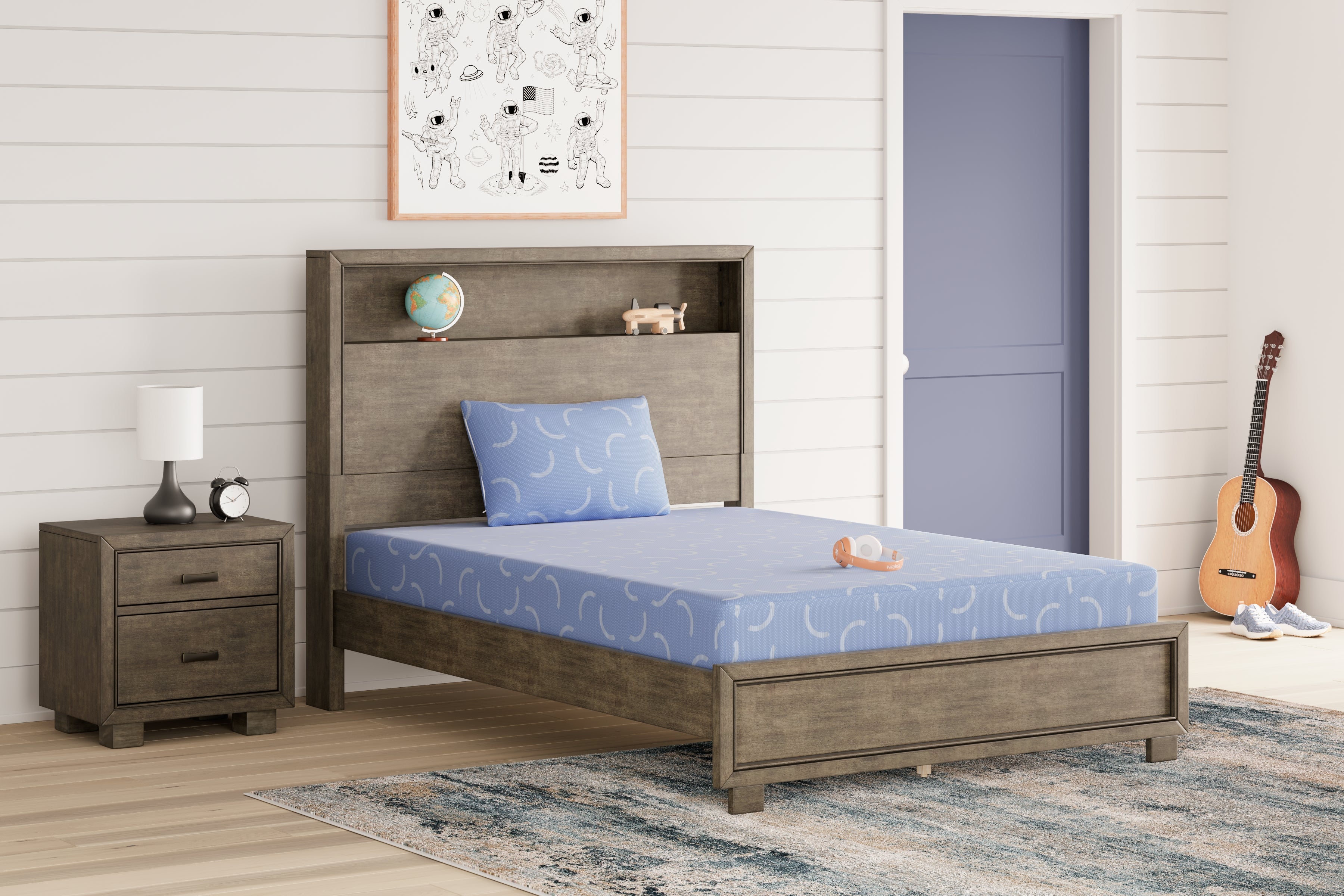 Leasing Furniture - Ashley Furniture - iKidz Ocean Mattresses - Full and Pillow 2/CN / Blue - M43021