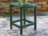 Leasing Furniture - Ashley Furniture - Sundown Shores Outdoor - Rectangular End Table / Green - PCP007-703