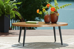 Leasing Furniture - Ashley Furniture - Horizon Hall Outdoor - Round End Table / Two-tone Brown - P572-706