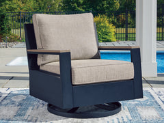 Leasing Furniture - Ashley Furniture - East Beach Outdoor - Swivel Glider Chair w/Cushion - PCP587-821