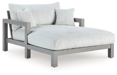 Leasing Furniture - Ashley Furniture - Hurley Park Outdoor - Chaise Lounge with Cushion / Gray - PCP695-815