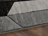Leasing Furniture - Ashley Furniture - Chayse Rug - 6'6" x 9'6" Rug / Black/Gray - R403461