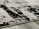 Leasing Furniture - Ashley Furniture - Zekeman Rug - 7'10" x 10' Rug / Black/Cream/Gray - R404921
