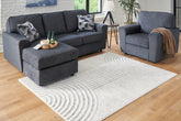 Leasing Furniture - Ashley Furniture - Lambworth Rug - 7'10" x 10' Rug / Gray/Cream - R405341