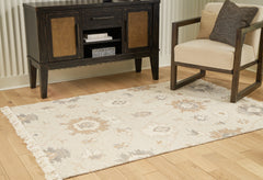 Leasing Furniture - Ashley Furniture - Calkin Rug - 8' x 10' Rug / Linen/Gray/Caramel - R406391