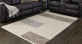 Leasing Furniture - Ashley Furniture - Barus Rug - 5' x 7' Rug / Beige/Brown/Gray - R406402