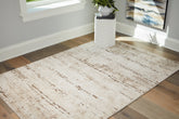 Leasing Furniture - Ashley Furniture - Kasney Rug - 8' x 10' Rug / Cream/Brown - R406851