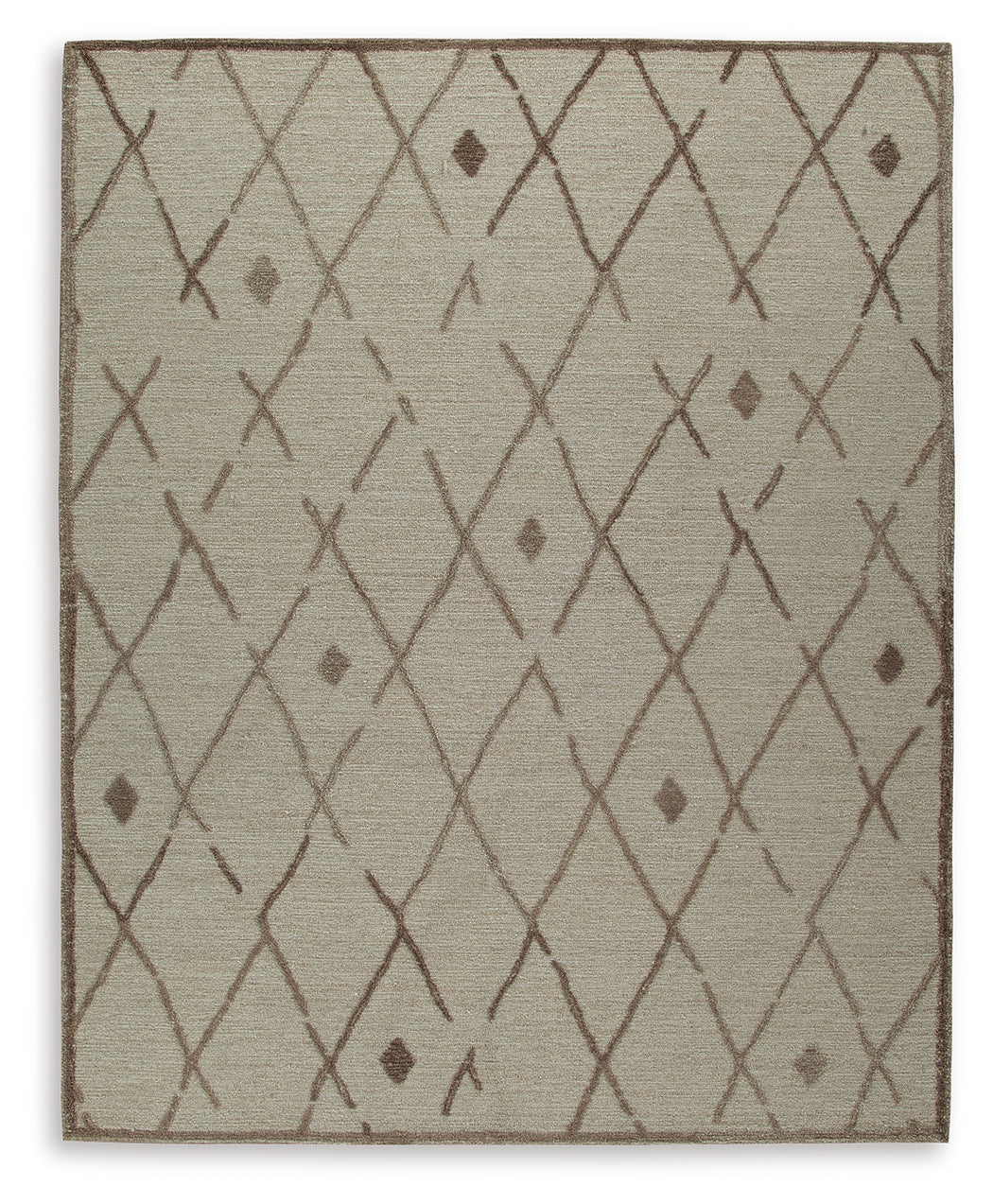 Leasing Furniture - Ashley Furniture - Guyford Rug - 5' x 7' Rug / Beige/Brown - R406872