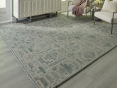 Leasing Furniture - Ashley Furniture - Jossland Rug - 5' x 7' Rug / Green/Ivory - R406912
