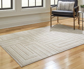 Leasing Furniture - Ashley Furniture - Darmondard Rug - 8' x 10' Rug / Cream/Taupe - R406941