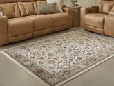 Leasing Furniture - Ashley Furniture - Beritham Rug - Medium Rug / Blue/Brown/Beige - R407262