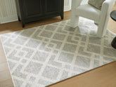 Leasing Furniture - Ashley Furniture - Unawick Rug - Medium Rug / Gray/Ivory - R407332