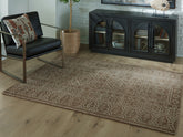 Leasing Furniture - Ashley Furniture - Merrittman Rug - 5' x 7' Area Rug / Brown/Ivory - R407702