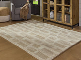 Leasing Furniture - Ashley Furniture - Lisgrove Rug - 7'8" x 10' Area Rug / Tan/Brown/White - R407711
